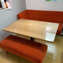 お話し中です
【定価30万円以上】エスティック　ダイニングソファ＆ダイニングテーブルセットの画像