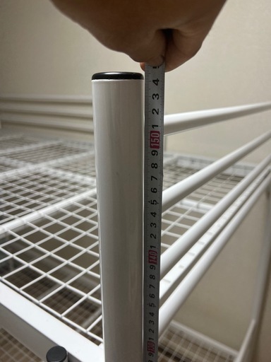 2段ベッド　白　スチール製