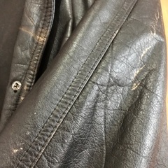 三越ロングレザーコートの画像