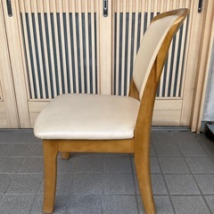 ■配達可■筑波産商 ダイニングチェア CCM 021 天然木フレーム 合成皮革張りの画像