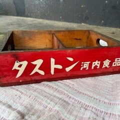 昭和レトロ　河内食品　タントン運搬用木箱の画像