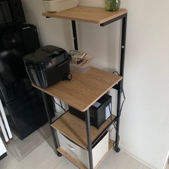 キャスター付きレンジ台　ハイタイプの画像