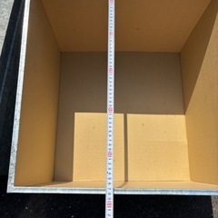 スチール製衣装ケース 蓋付き2個セット ブリキ昭和 レトロの画像