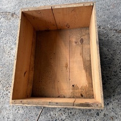 昭和レトロりんご運搬用木箱　王林の画像