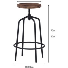 木目調★カフェテーブル&チェアの画像