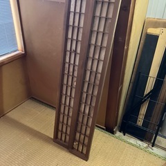 昭和　アンティーク　レトロ　　欄間？木枠の画像