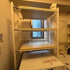 洗濯機上収納棚の画像
