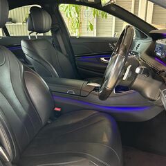 メルセデス・ベンツ　S450AMGライン　サンルーフ・黒革・シートヒーター・全席ヒータークーラー・アンビエントライト・全周囲Bカメラの画像
