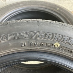 軽夏タイヤ155/65R14の画像