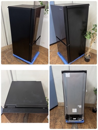 【?買取市場 6ヶ月保証】R077 ☀️ Hisense / ハイセンス 冷蔵庫 (154L / 右開き) 20年製 HR-G1501