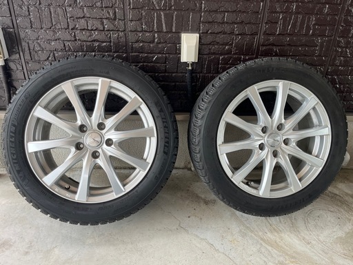 美品　17インチ　ホイール スタッドレスタイヤ　 ミシュラン4本　2021年 215/50R17   7J 48  　