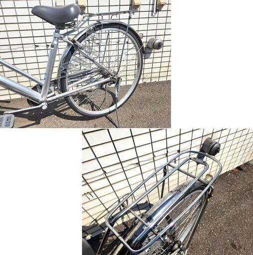 27インチ 自転車 3段変速 パンクしにくいタイヤ カゴ付き カギ付き ライト付き シティサイクル 通勤 通学 買い物 札幌 北20条店