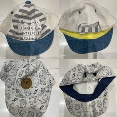 男の子ベビー帽子4点の画像