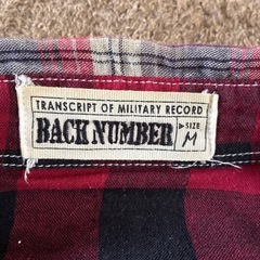 バックナンバー　長袖シャツ　リバーシブル　Ｍサイズの画像