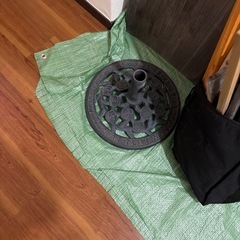 木材と重りの画像