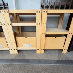 ［お話し中］木製の棚　4個セットの画像
