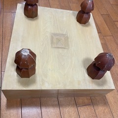 囲碁　木製　囲碁盤　脚、ヘソ付き&碁石セット　天然木　天然漆　高級品の画像