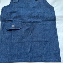 🥣デニム生地エプロン(低学年サイズ)の画像