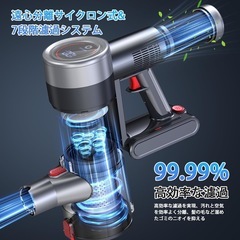 コードレス掃除機 サイクロン式 2WAY スティック/ハンディ対応の画像