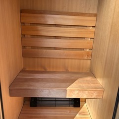 松下電工　ホームサウナ　家庭用　1人サウナ　木目調の画像