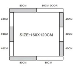 ベビーサークル / プレイマット(120×160)の画像