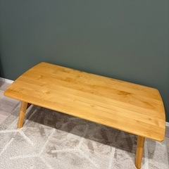 【定価¥34,990】ニトリ　センターテーブル (アルナス 110 LBR)の画像