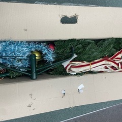 【無料】クリスマスツリー 150cm フルセット｜オーナメント・電飾付き｜収納箱ありの画像