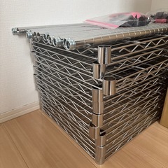 4/2まで【超美品】ワイヤーシェルフ5段 (スチールラック)⚠︎︎1個の値段の画像