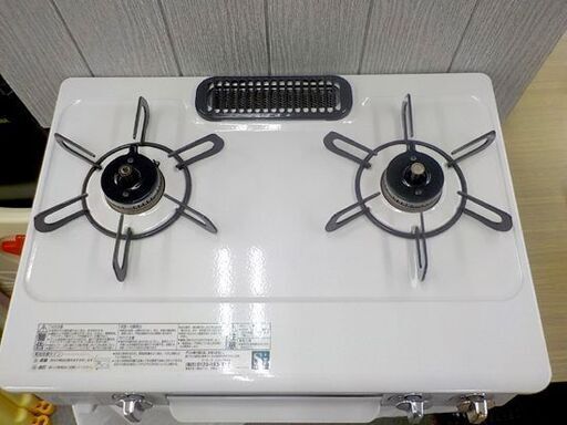 LPガステーブル パロマ 幅56.2㎝ 2020年製 PA-S71HP-R caferi 右強火 水無しグリル ホワイト Paloma