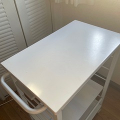 71cm キッチンワゴン　ホワイトの画像