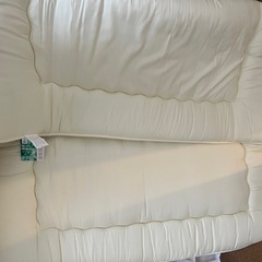 【ほぼ未使用】日本製 防ダニ敷布団 ダブル 帝人マイティトップ 抗菌防臭 来客用 の画像