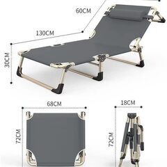 簡易ベッド 折り畳みベッド おりたたみシングル(193*68*30cm) (黒)の画像