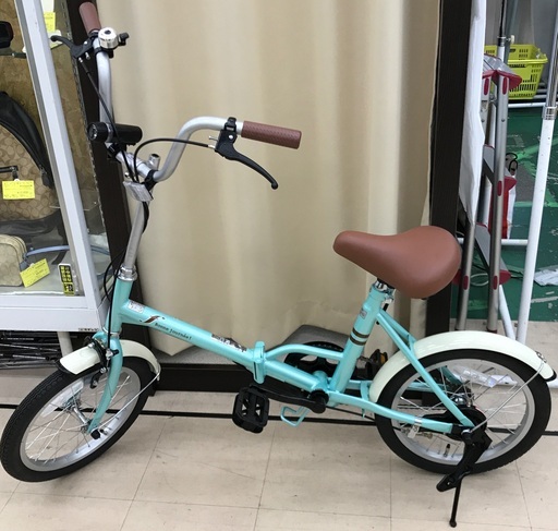 ☆ドリーム2号館☆　ジモティー割引 中古自転車　KCD シンプルスタイルf　折りたたみ自転車 16インチ 青系