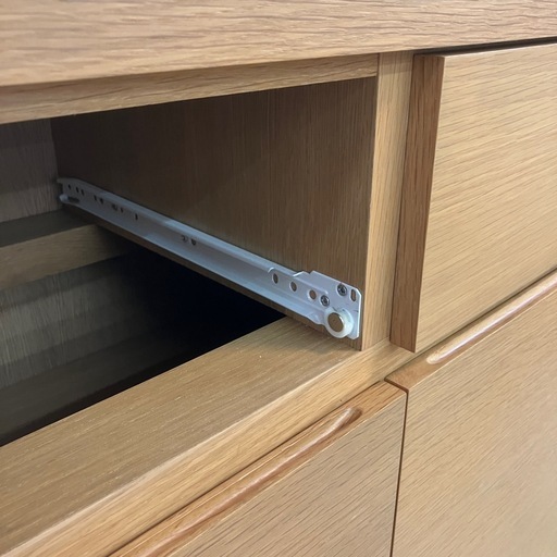 中古品　無印良品　キャビネット　レール一部破損あり　公田店