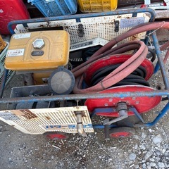 シンショー 高圧洗浄機 パワージェッター SJE-830FA EY40ロビン 8馬力 実働品の画像