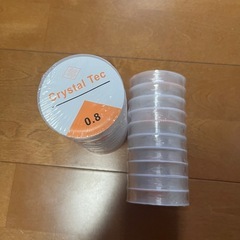 【在庫処分】ガラスビーズまとめ売りテグス付きの画像