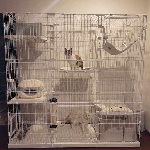 キャットタワーペットゲージ