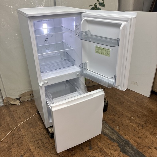 【?買取市場 1年保証】S735 ⭐ 2023年製の高年式！SHARP｜シャープ 2ドア冷蔵庫 (152L・両開き）SJ-D15J-W