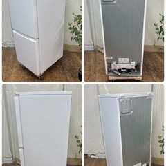 【🐤買取市場 1年保証】S735 ⭐ 2023年製の高年式！SHARP｜シャープ 2ドア冷蔵庫 (152L・両開き）SJ-D15J-W ⭐動作確認済⭐クリーニング済の画像