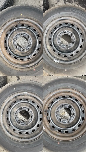 195/80R15スチールホイール付き4本