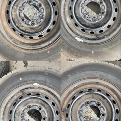 195/80R15スチールホイール付き4本の画像