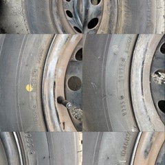 195/80R15スチールホイール付き4本の画像