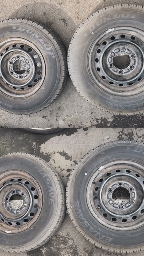195/80R15スチールホイール付き4本