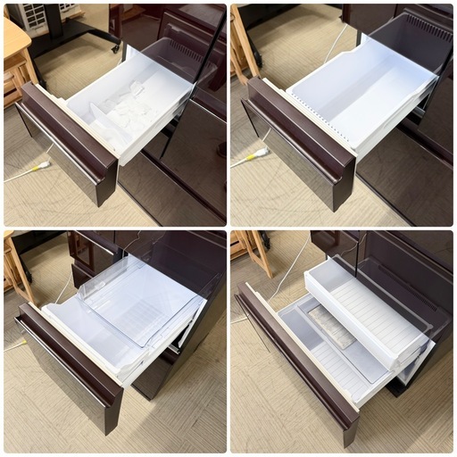 【超美品‼️】定価26万♪ シャープ 2021年製 502Lノンフロン冷凍冷蔵庫 自動製氷 高級ガラスドア 液晶タッチパネル ネット接