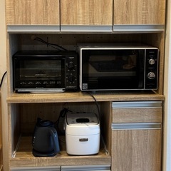 4月４日午前または6日〜８日引き取り希望◆LOWYA食器棚！幅90cm！の画像