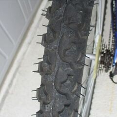 E983★14800円★整備済み 中古子供自転車 【ジュニアマウンテン　24インチ　白　ブルー白 】 の画像