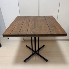 アンティーク　ウッドテーブルセットの画像