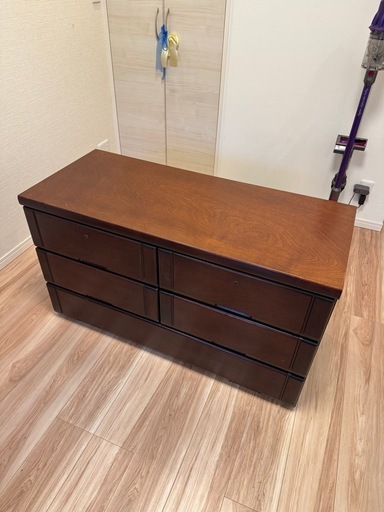 アンティーク調チェスト（105×44×60cm）テレビ台可 