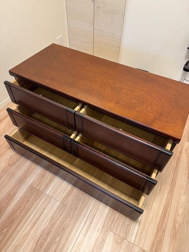アンティーク調チェスト（105×44×60cm）テレビ台可 