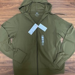 半額！エアリズム　ユニクロ　レディース　新品　UVカットメッシュパーカ  Lサイズ　ポケッタブル　ラッシュガードの画像